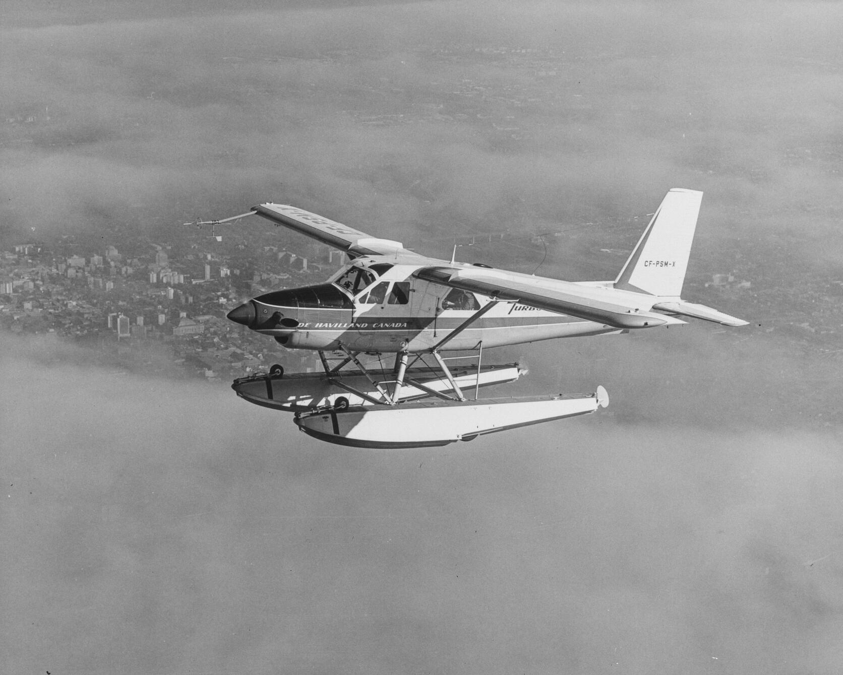 de Havilland Canada DHC-2T Turbo Beaver in flight, 1966.