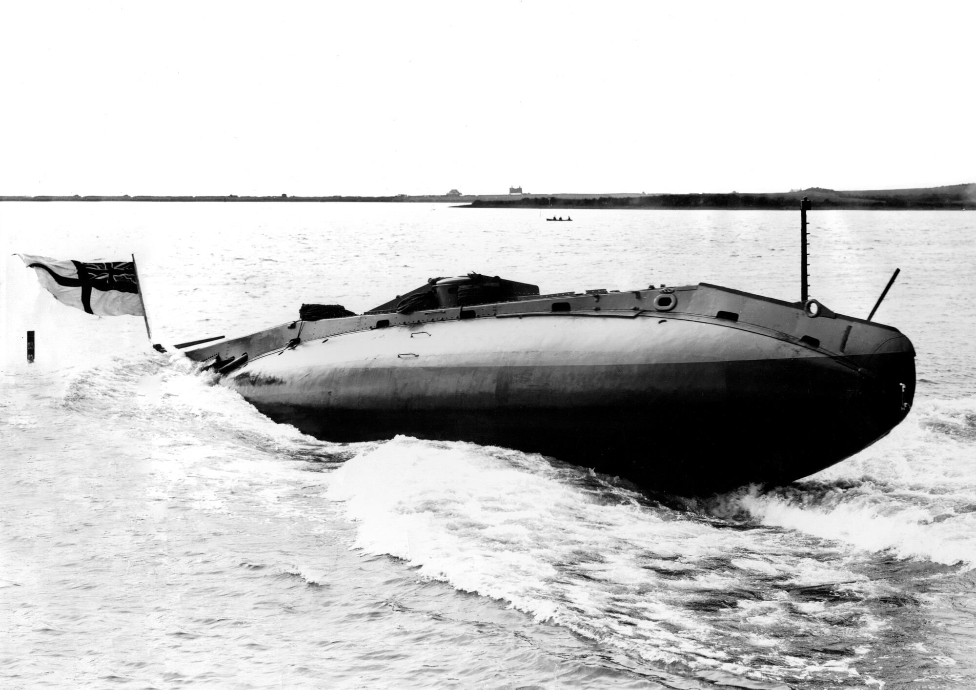 Vickers, Sons and Maxim (Barrow) Submarine - 1901 HMS Holland 1 underway.