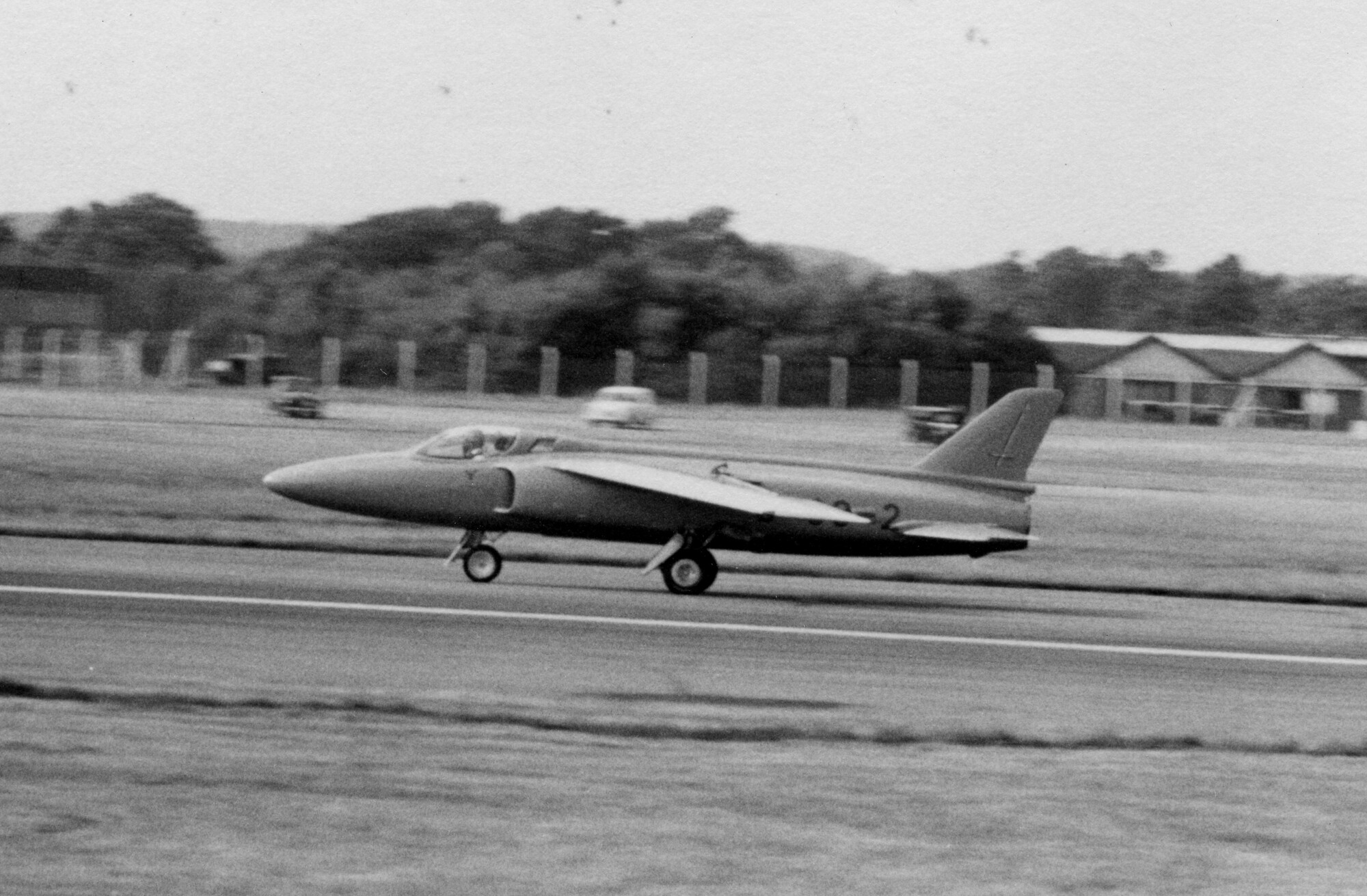 Folland Gnat F.1 - G-39-2, prototype on take off run, 1955.