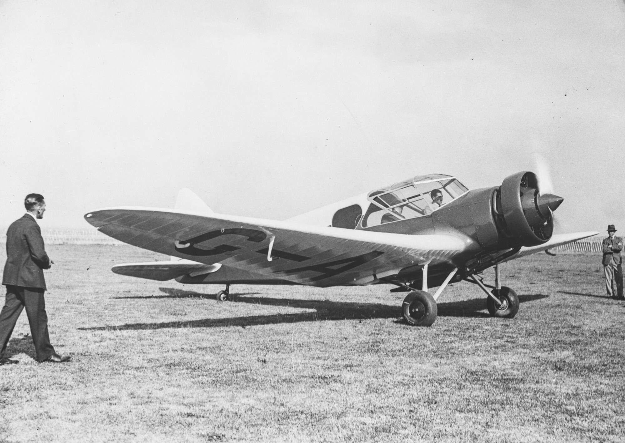 Airspeed AS.5 Courier on ground. BAE Systems Heritage.
